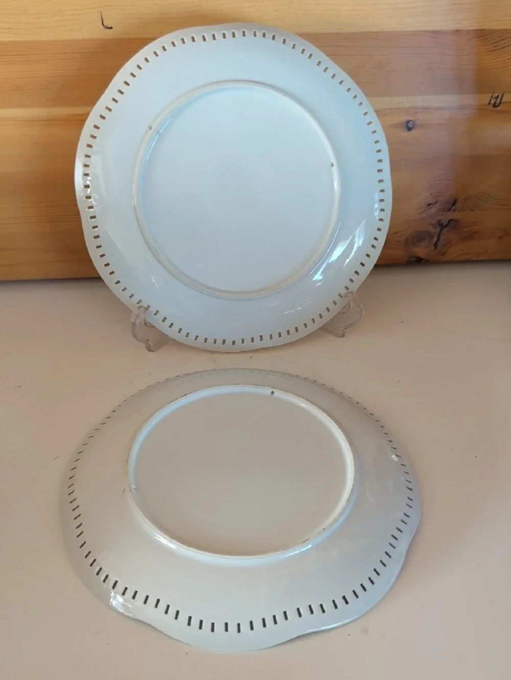 2 Signed & Hand-Painted SD & Shirley, Decorative Plates.